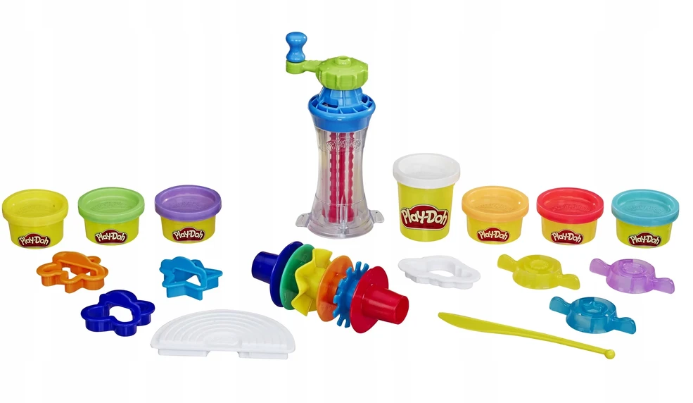 Play-doh "vaivorykštės malūnas" tešlos rinkinys, 8 indeliai