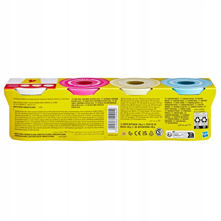 Hasbro PLAY-DOH Konfeti plastilino rinkinys, 4 vnt.