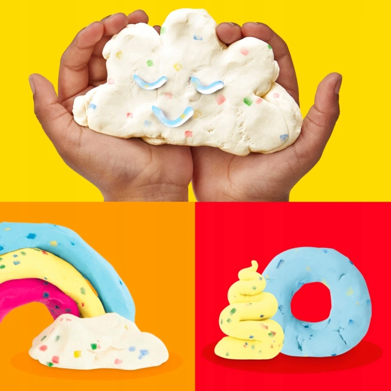 Hasbro PLAY-DOH Konfeti plastilino rinkinys, 4 vnt.