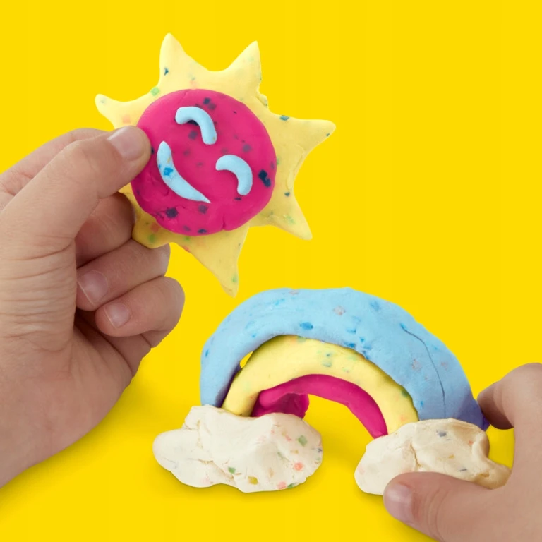 Hasbro PLAY-DOH Konfeti plastilino rinkinys, 4 vnt.