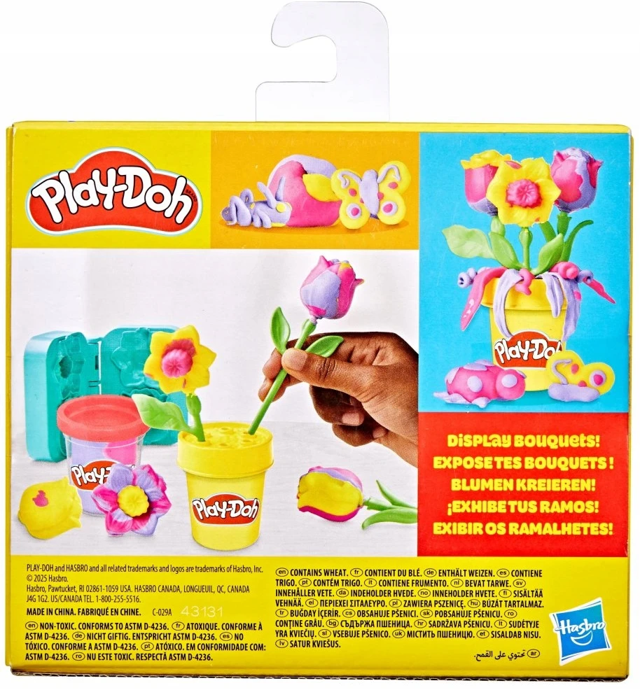 PLAY-DOH Žaidimų tešlos TULPPIŲ IR narcizų rinkinys su priedais G2478