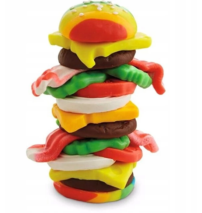 PLAY-DOH Žaisti tešlą BURGER SU GRUPĖTOMIS E5472 HASBRO