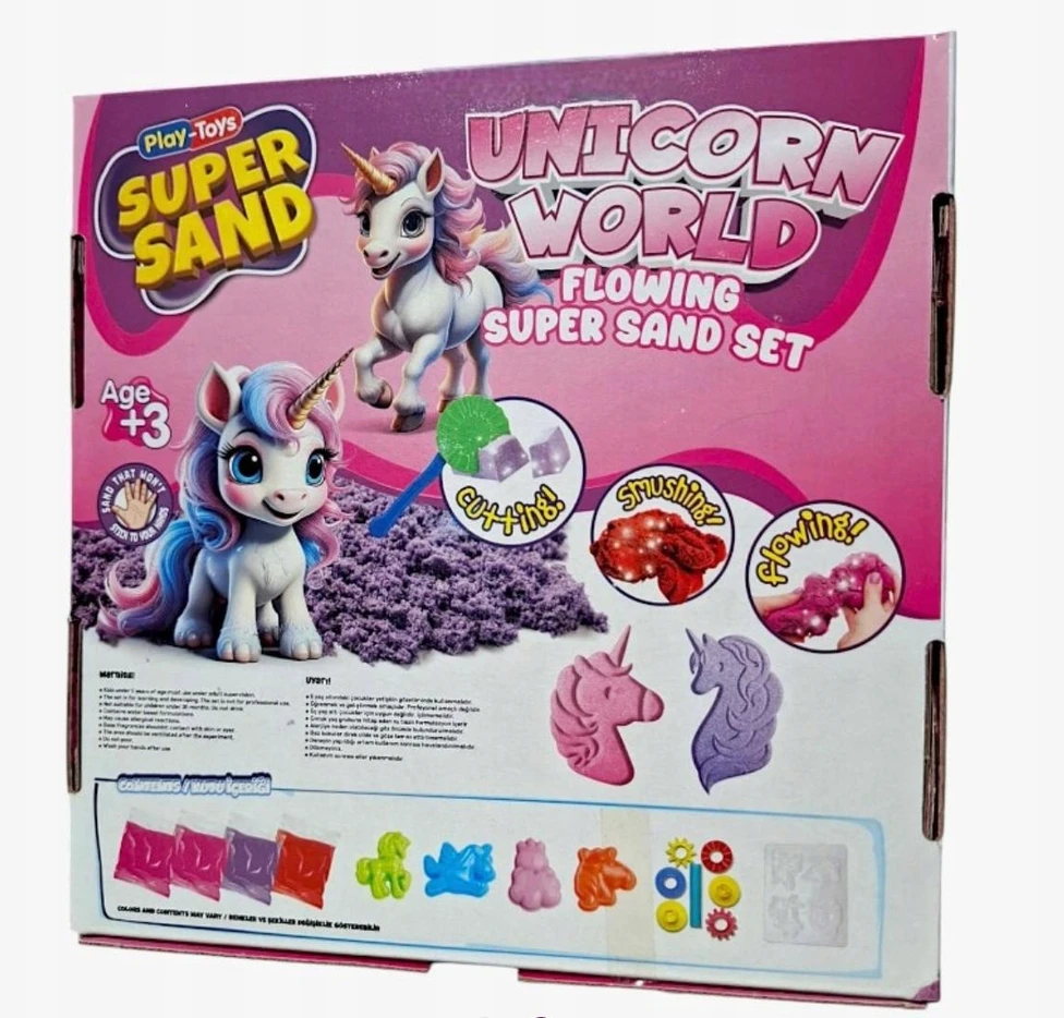 Play - Toys Super Sand Unicorn World kinetinis smėlio rinkinys