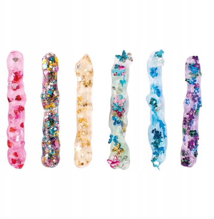 Playbox DIY Glitter klijai su konfeti blizgučiais 6 spalvos x 110 g