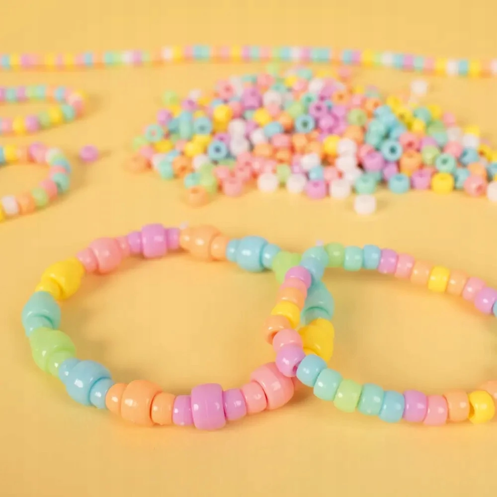 Playbox PONY karoliukai spalvingi pasteliniai kibirai papuošalai apyrankė pasidaryk pats 5100vnt