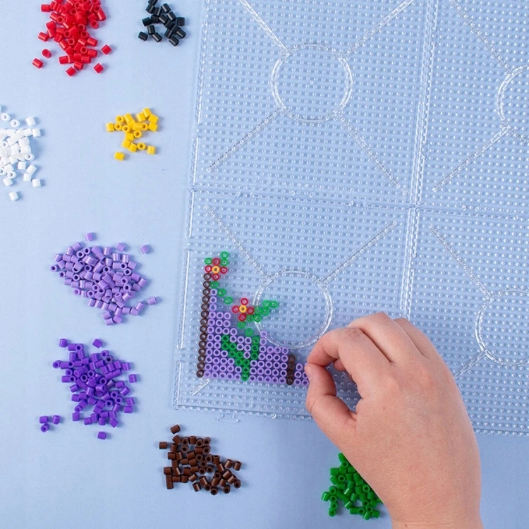 Playbox Šablonų padėklas TRANSPARENT SQUARE 2 vnt 5 mm 5+ karoliukams