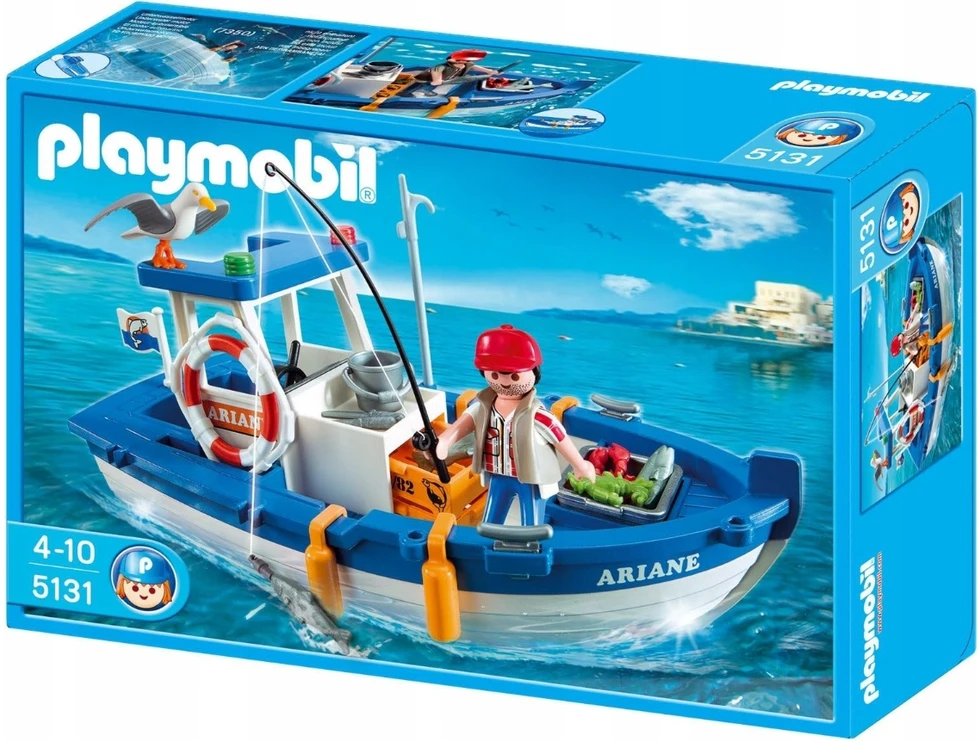 PLAYMOBIL 5131 Žvejybos valtis, žvejų valtis