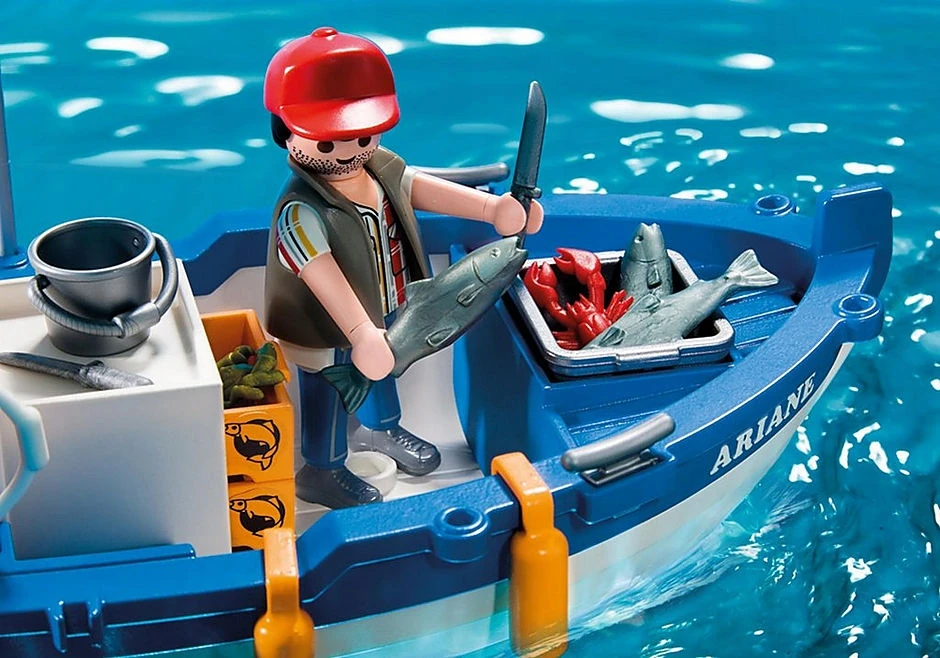 PLAYMOBIL 5131 Žvejybos valtis, žvejų valtis