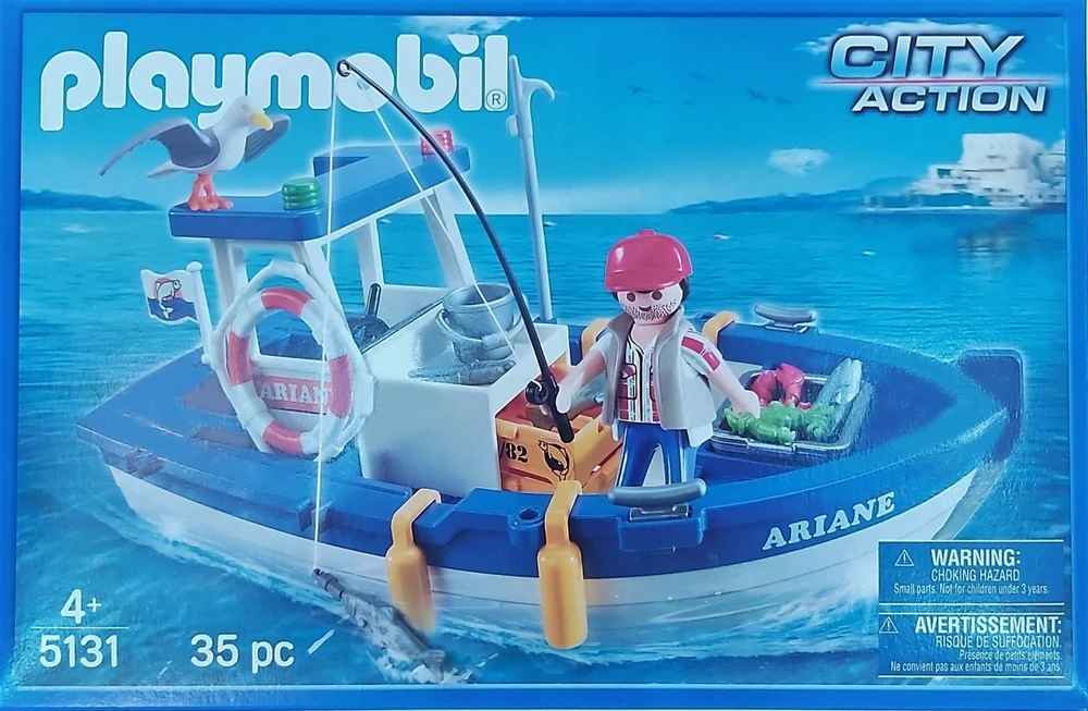 PLAYMOBIL 5131 Žvejybos valtis, žvejų valtis
