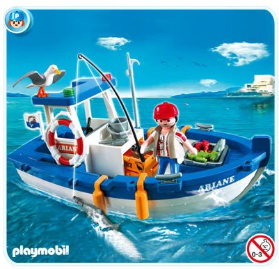 PLAYMOBIL 5131 Žvejybos valtis, žvejų valtis