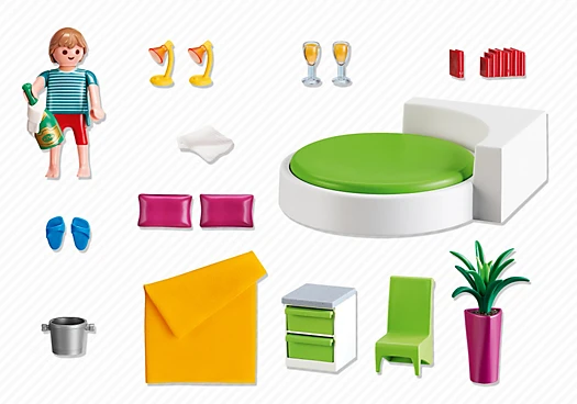 PLAYMOBIL 5583 namas BEDROOM apvalus miegamasis kambarys