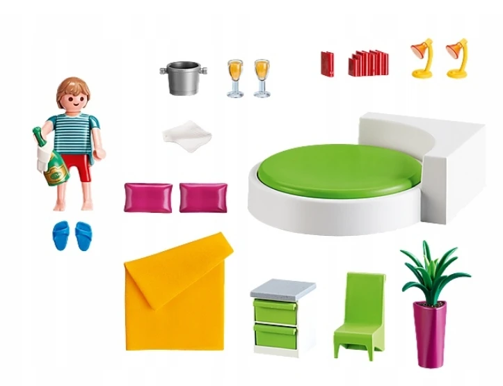 PLAYMOBIL 5583 namas BEDROOM apvalus miegamasis kambarys