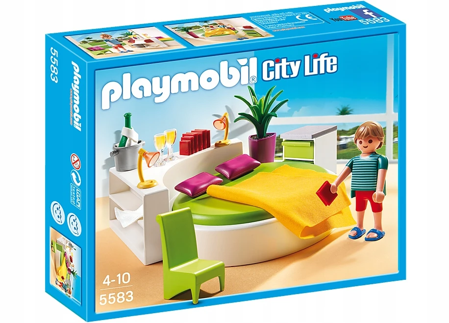 PLAYMOBIL 5583 namas BEDROOM apvalus miegamasis kambarys