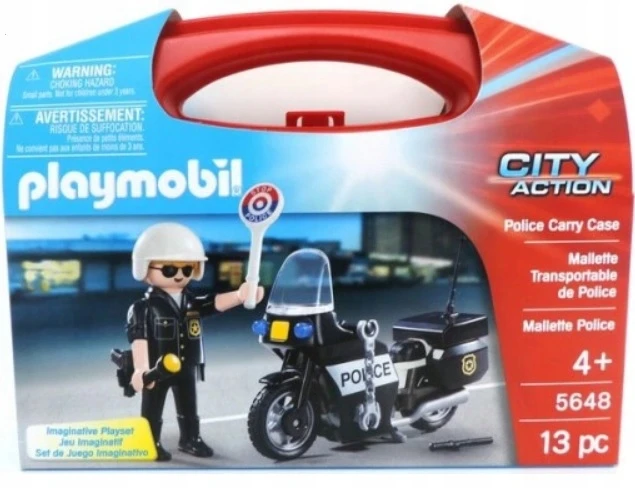 PLAYMOBIL CITY ACTION rinkinys-lagaminėlis Policija, 5648
