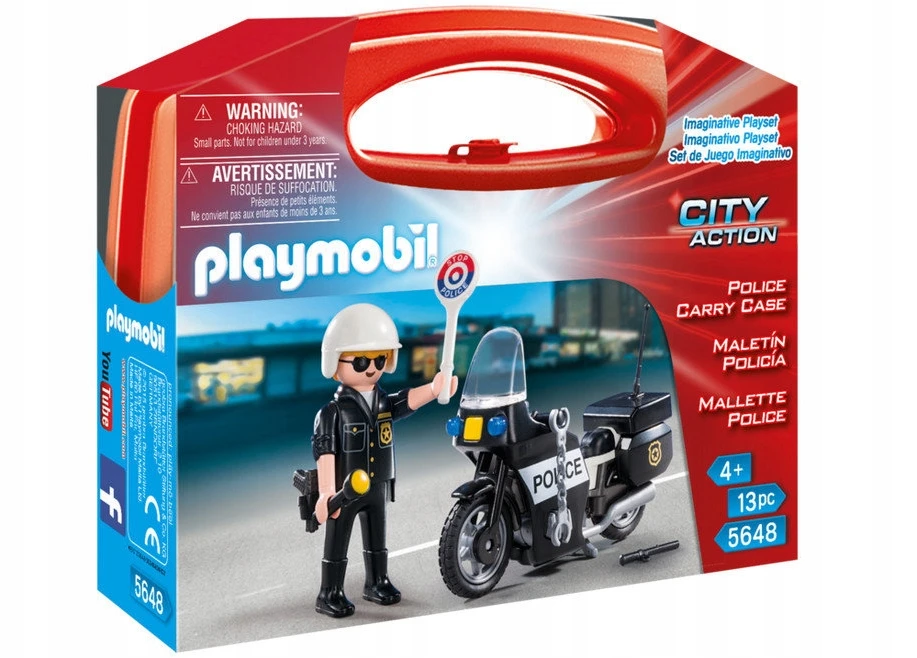 PLAYMOBIL CITY ACTION rinkinys-lagaminėlis Policija, 5648