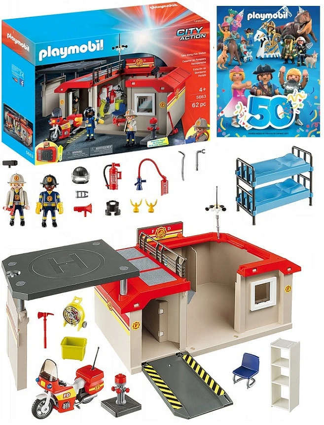 PLAYMOBIL 5663 GAISRINĖ DĖLĖ, SUlenkiama į dėklą, skirta 9462 9463 9464