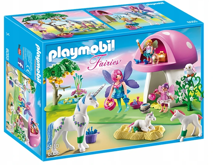 Žaislai, Žaidimai ir Kolekcionavimas - Playmobil 6055 Fėjos su Grybo Namu Set, 4+ Metai, Marga