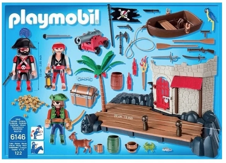 PLAYMOBIL 6146 PIRATE FORTRESS