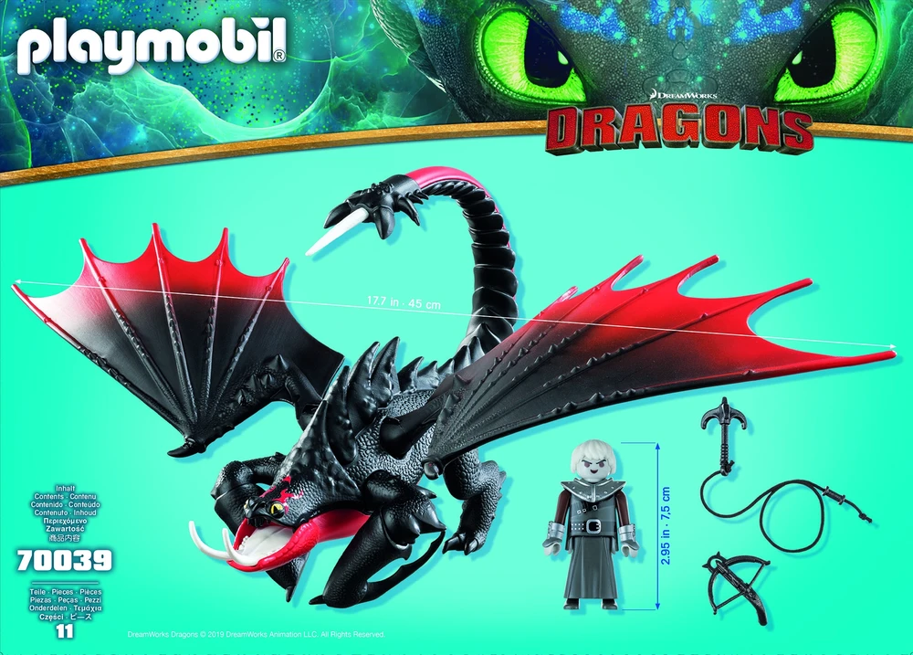 Playmobil 70039 Drakonas Šmėkla su Grimiu