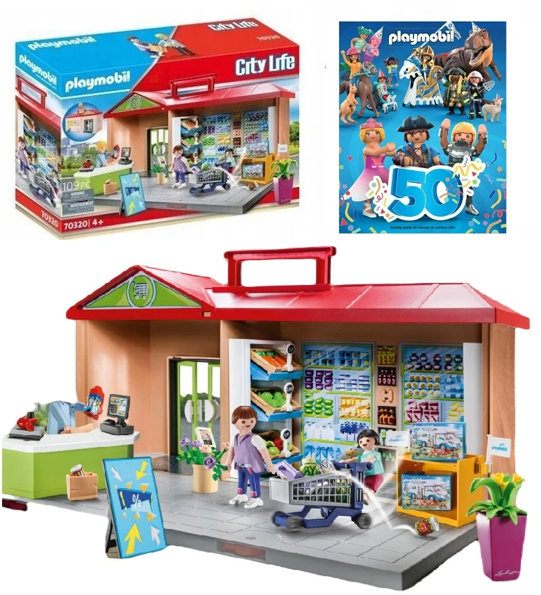 PLAYMOBIL 70320 Nešiojama daržovių parduotuvė