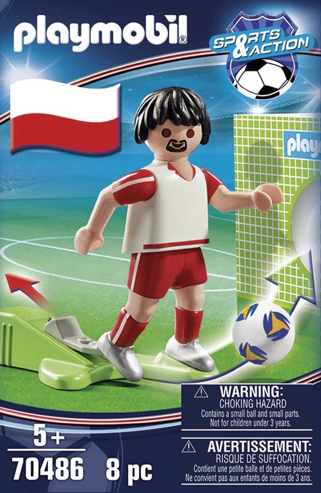 Playmobil 70486 Lenkijos rinktinės futbolininkas