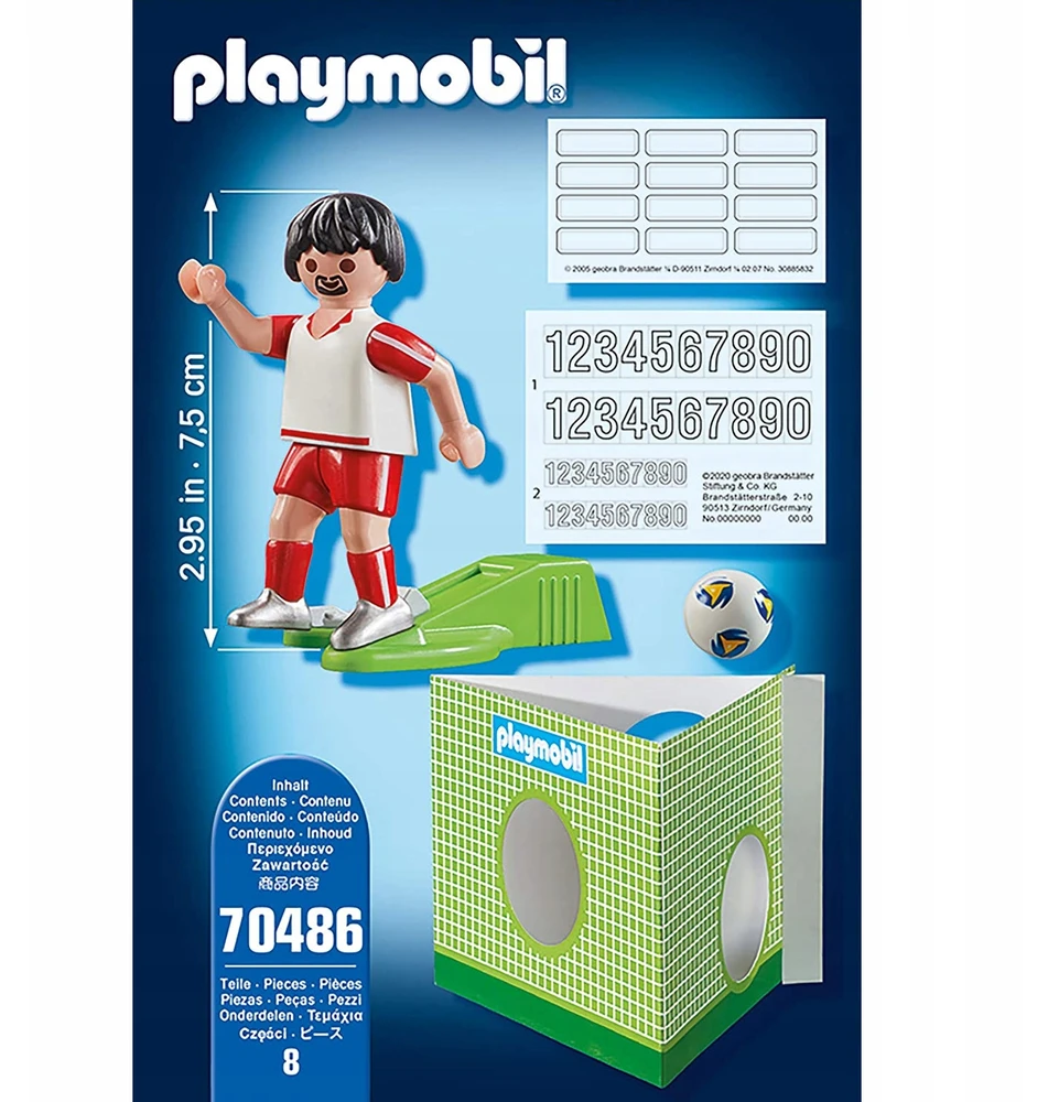 Playmobil 70486 Lenkijos rinktinės futbolininkas