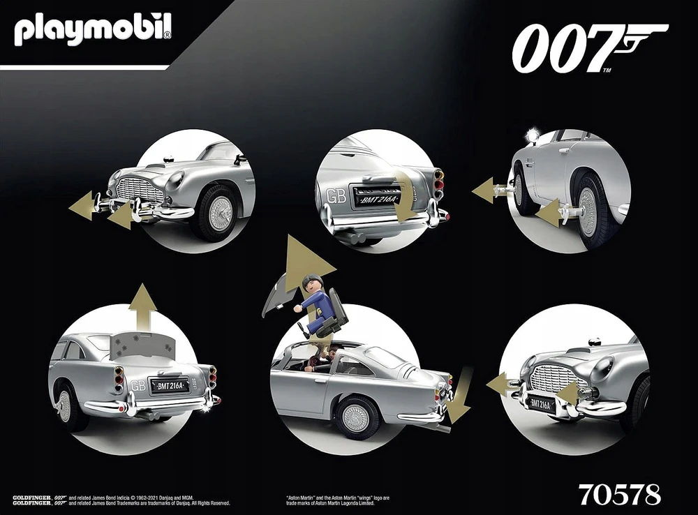 PLAYMOBIL James Bond Aston Martin DB5 Edition Goldfinger (70578)