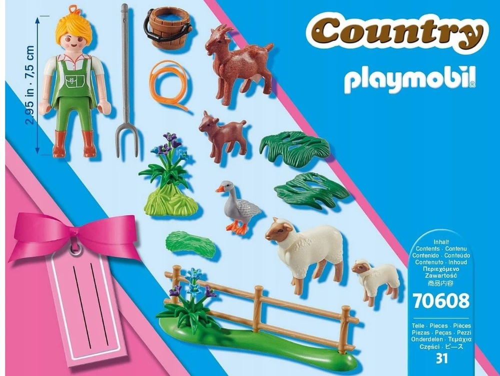 Playmobil 70608 Country Farmer avių ožkų ūkis