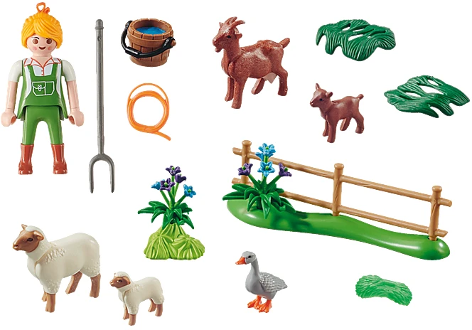 Playmobil 70608 Country Farmer avių ožkų ūkis