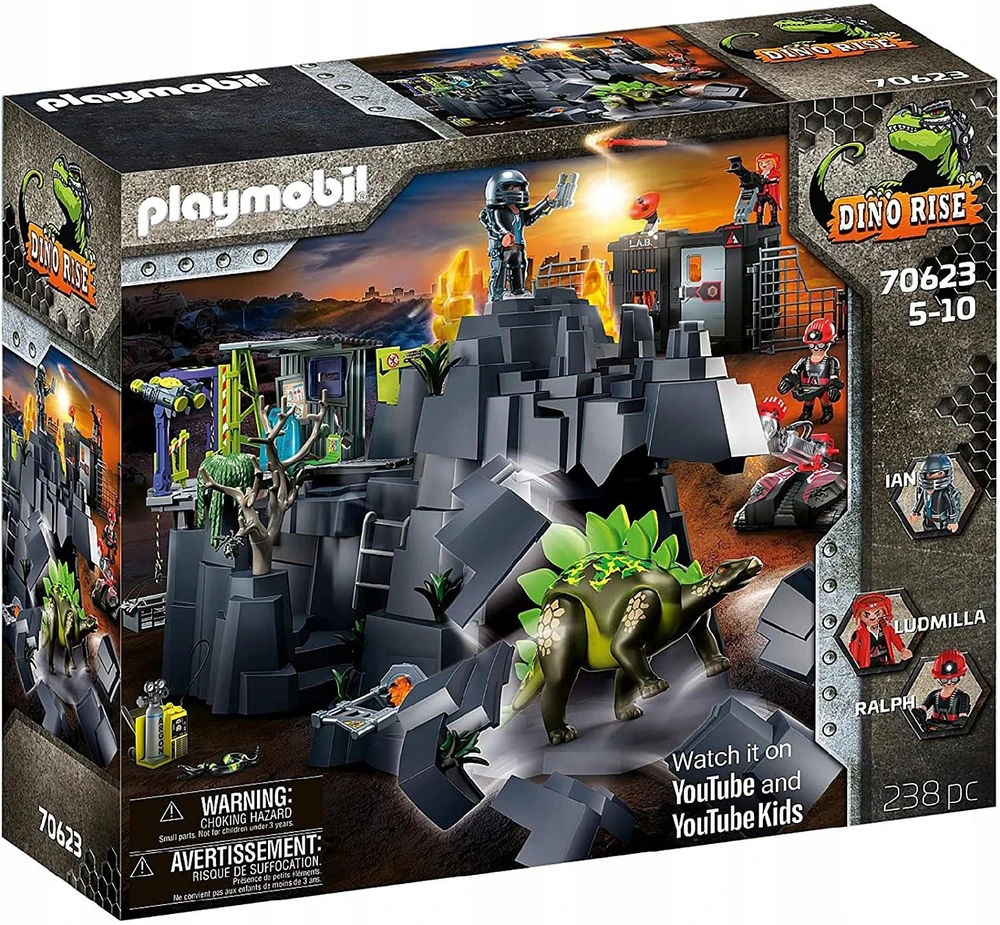 PLAYMOBIL - 70623 - Dino Rise - Dino Rock - Mišrus - Nuo 4 metų - 2 metų garantija