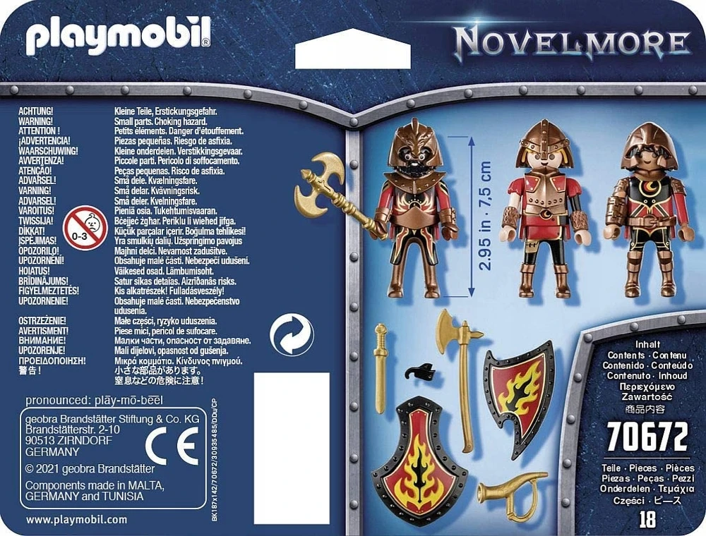 Playmobil Novelmore 70672 Burnham Warriors Three