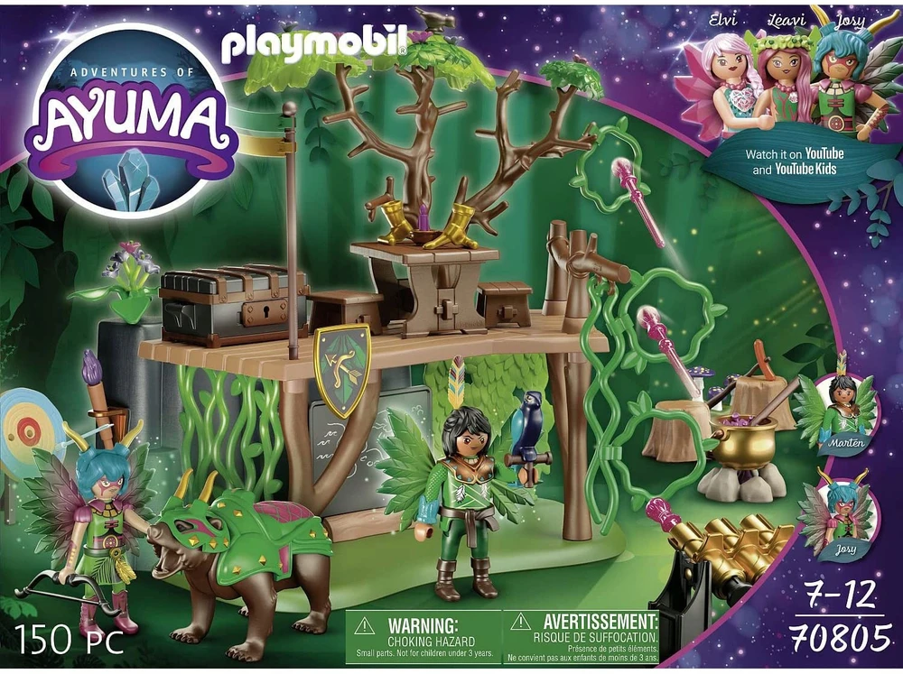 PLAYMOBIL - 70805 - AYUMA - Fėjų treniruočių stovyklos rinkinys su 2 figūrėlėmis ir gyvūnais