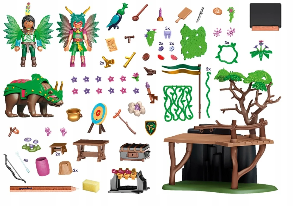 PLAYMOBIL - 70805 - AYUMA - Fėjų treniruočių stovyklos rinkinys su 2 figūrėlėmis ir gyvūnais
