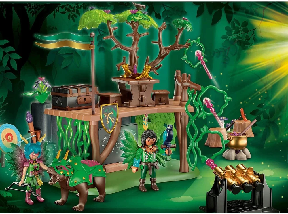 PLAYMOBIL - 70805 - AYUMA - Fėjų treniruočių stovyklos rinkinys su 2 figūrėlėmis ir gyvūnais