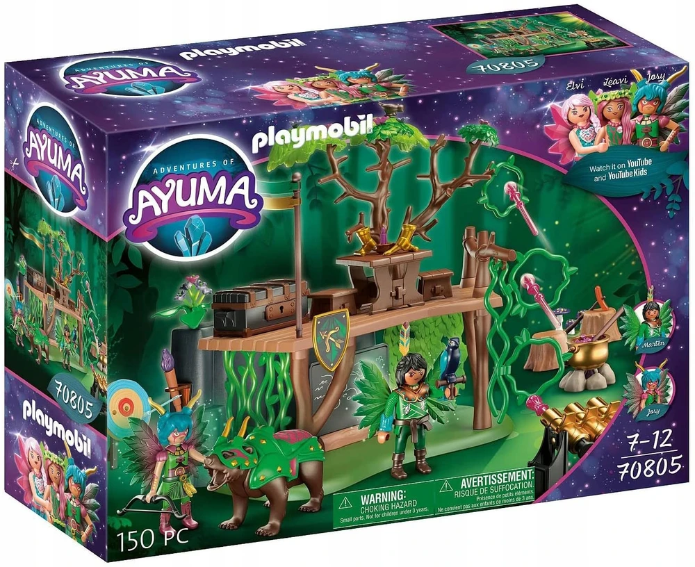 PLAYMOBIL - 70805 - AYUMA - Fėjų treniruočių stovyklos rinkinys su 2 figūrėlėmis ir gyvūnais