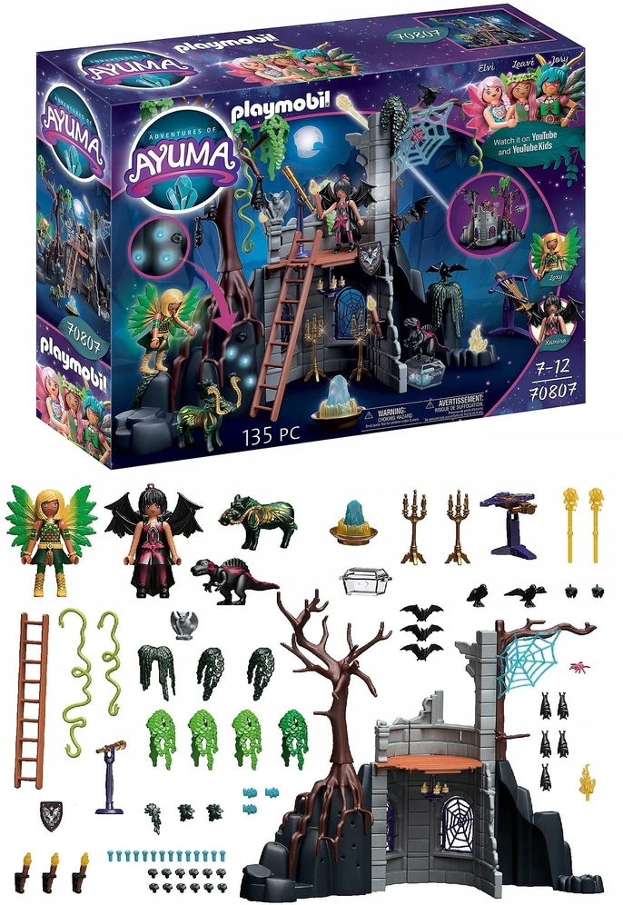 PLAYMOBIL 70807 Šikšnosparnių fėjų griuvėsiai