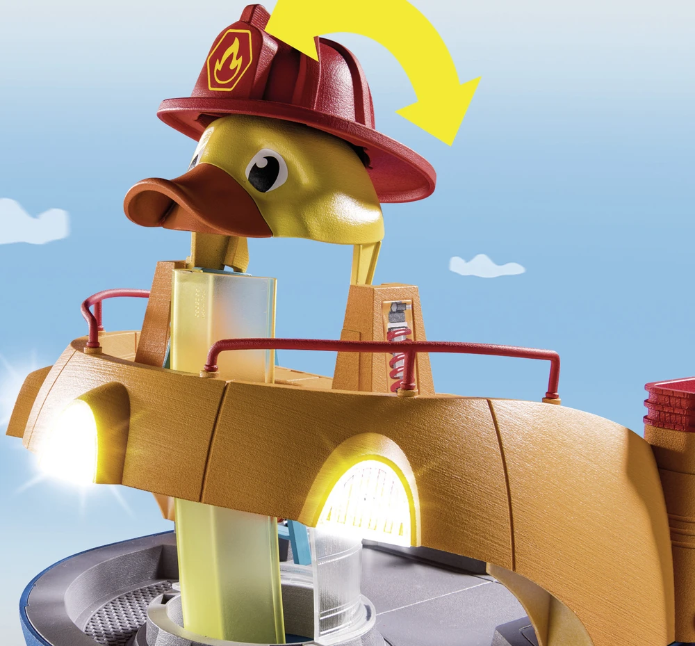 PLAYMOBIL - 70910 - Antis pagal iškvietimą būstinė - 119 vnt. - Vaikas - Balta ir oranžinė