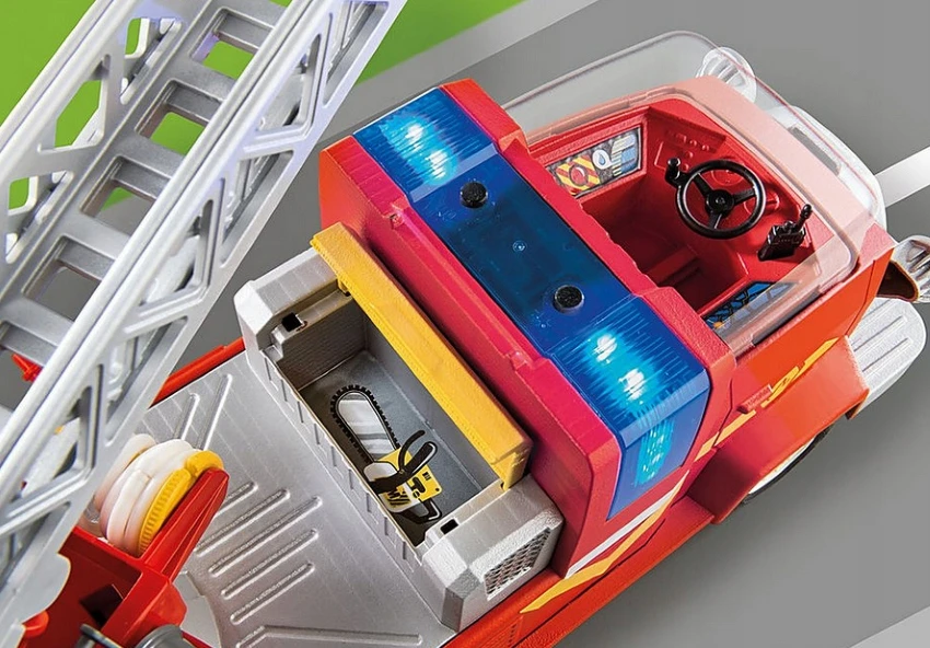 PLAYMOBIL - 70911 - ANTIS ON CALL - Gaisrinis automobilis su ištraukiamomis kopėčiomis ir nuimama plokštuma
