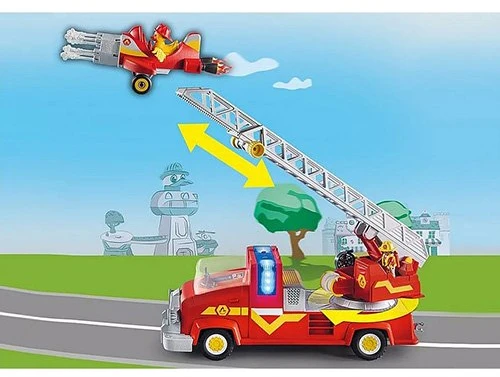 PLAYMOBIL - 70911 - ANTIS ON CALL - Gaisrinis automobilis su ištraukiamomis kopėčiomis ir nuimama plokštuma