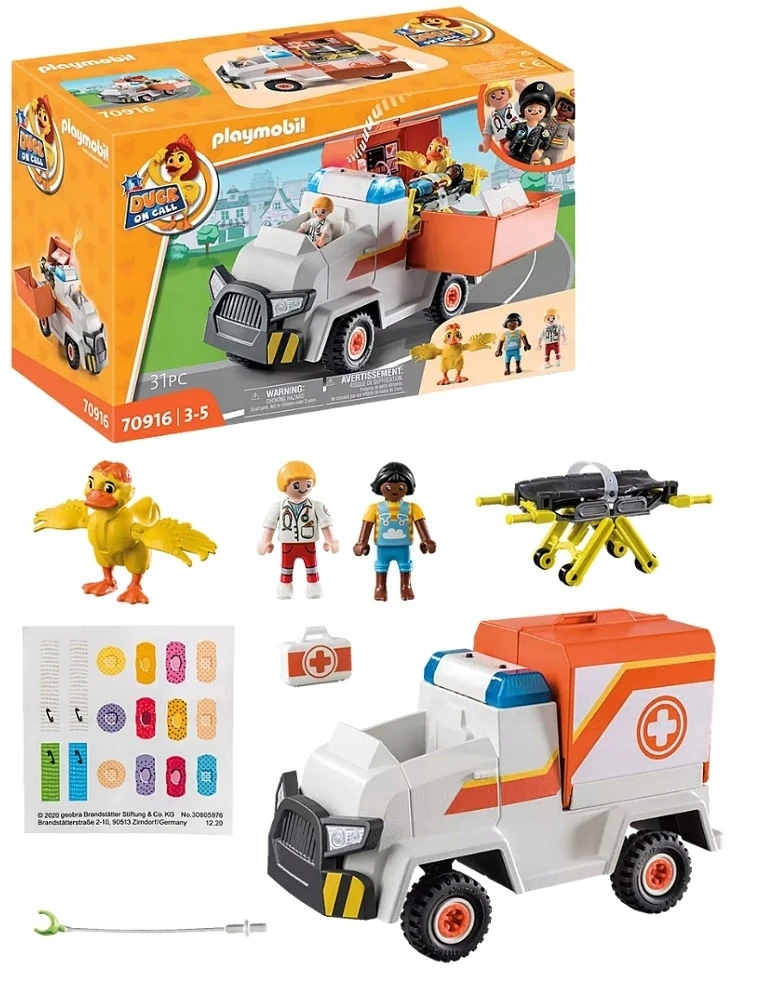 PLAYMOBIL - 70916 - ANTIS ON CALL - Greitosios pagalbos automobilis - Daugiaspalvis - Mišrus - 31 vnt.
