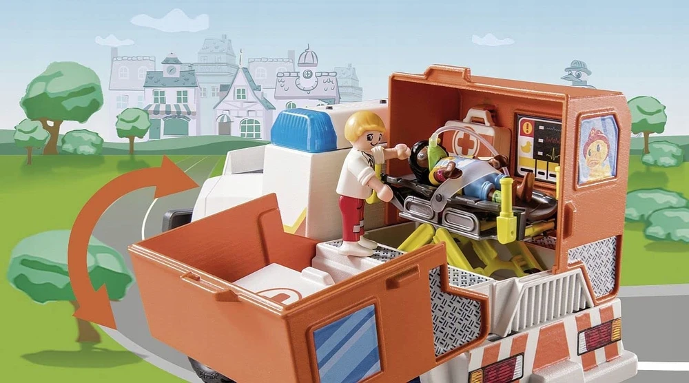 PLAYMOBIL - 70916 - ANTIS ON CALL - Greitosios pagalbos automobilis - Daugiaspalvis - Mišrus - 31 vnt.