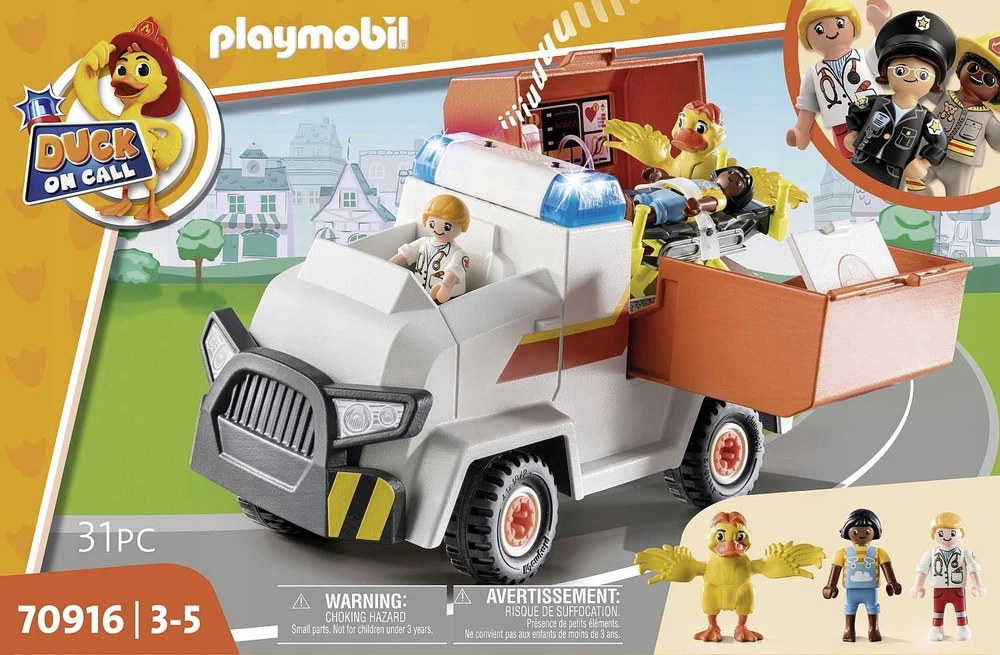 PLAYMOBIL - 70916 - ANTIS ON CALL - Greitosios pagalbos automobilis - Daugiaspalvis - Mišrus - 31 vnt.