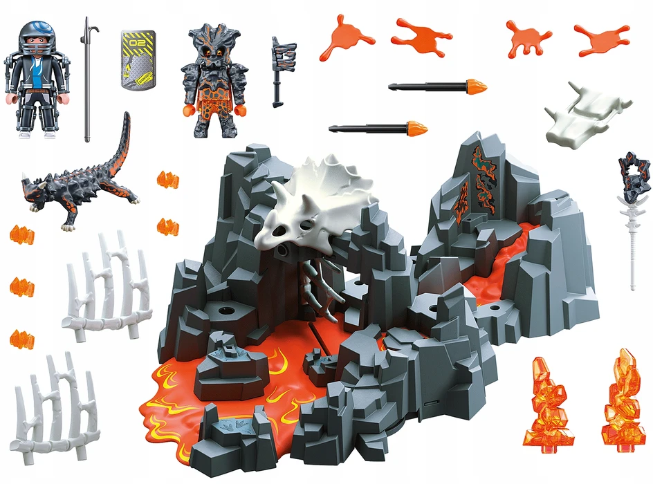 Konstruktorius Playmobil Dino Rise Lava Fountain Guardian (70926) - Lavos šaltinio sargai