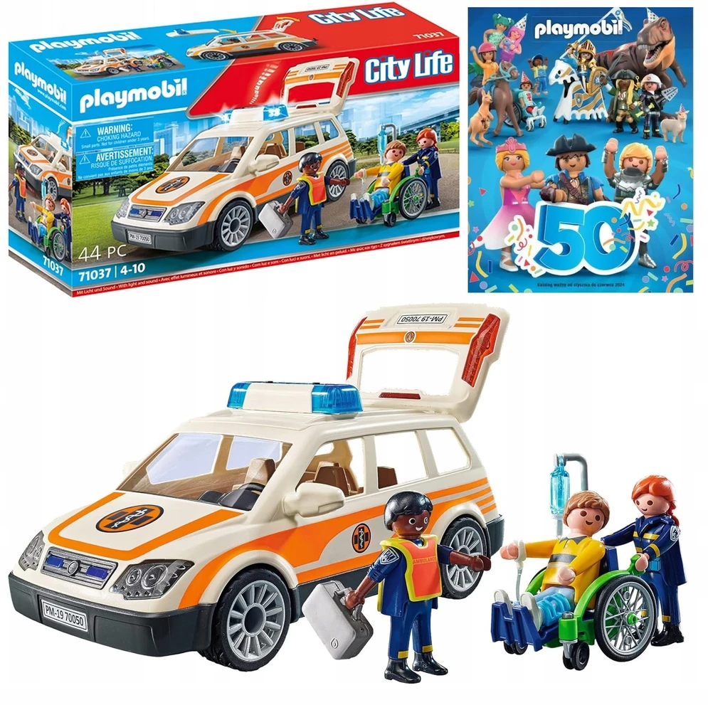 Playmobil City Life 71037 pirmosios pagalbos gydytojo automobilis