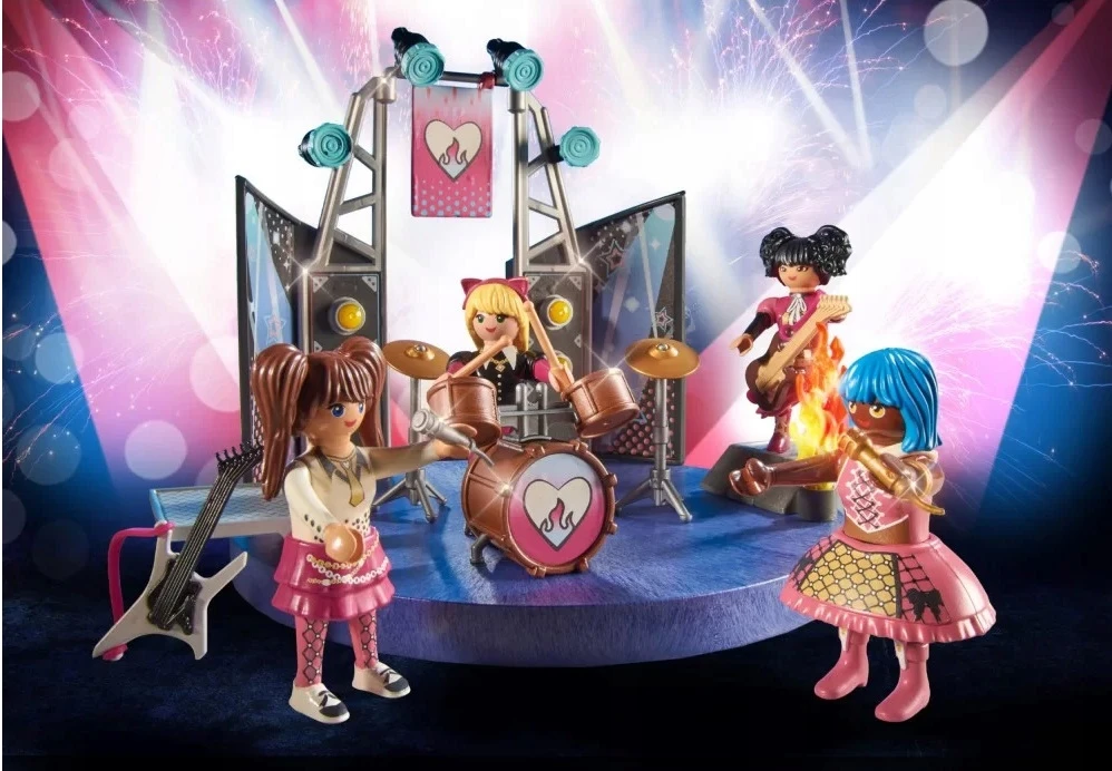 Žaislų rinkinys - Playmobil 71042 City Life Music Band (Playmobil, muzikantai, instrumentai)