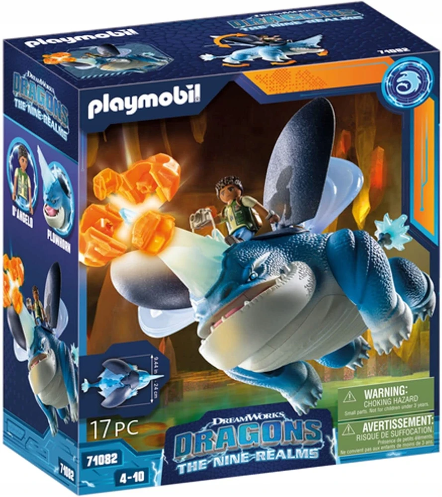 71082 PLAYMOBIL® Drakonai. Devyni karalysčių – Plowhorn ir D'Angelo