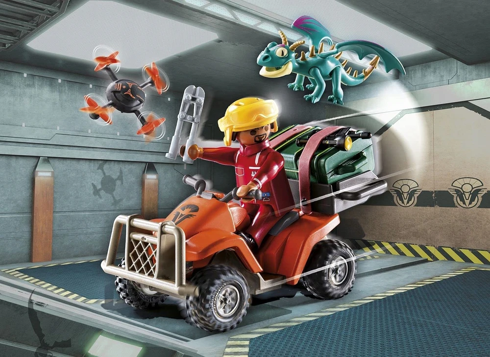 PLAYMOBIL 71085 Dragons Quad & Phil, Dragons The Nine Kingdoms, 28 vnt, nuo 4 metų