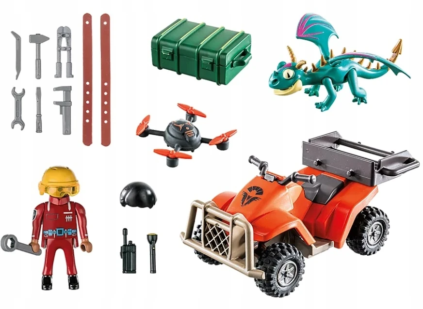 PLAYMOBIL 71085 Dragons Quad & Phil, Dragons The Nine Kingdoms, 28 vnt, nuo 4 metų