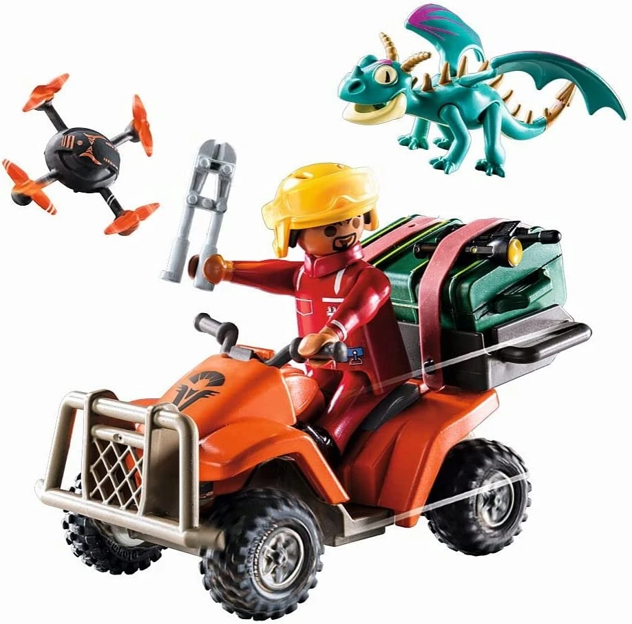 PLAYMOBIL 71085 Dragons Quad & Phil, Dragons The Nine Kingdoms, 28 vnt, nuo 4 metų