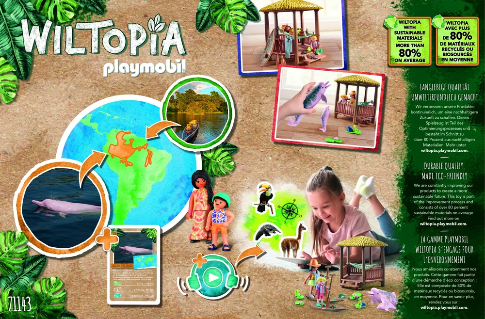 Konstruktorius Playmobil Wiltopia 71143, plastikas